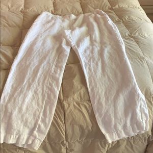 J.Jill White linen pants